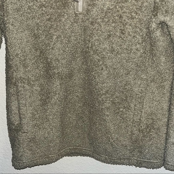Patagonia Girls' Los Gatos 1/4-Zip Fleece El Cap Khaki Size XL 14 - Picture 2 of 6